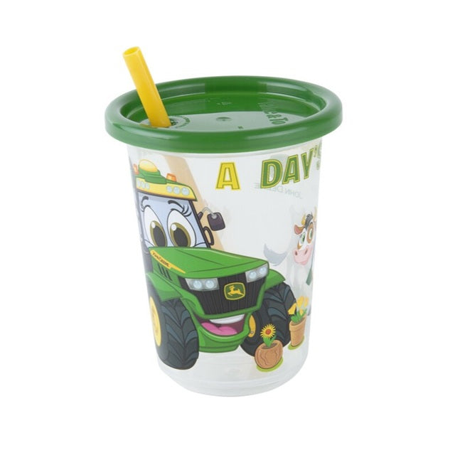 John Deere Take & Toss Straw Cup 3-Pack