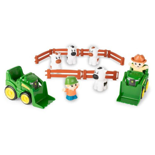 John Deere Kids The Cows are Out 14-Piece Farm Toy Playset