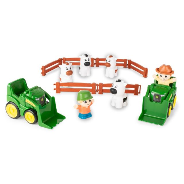 John Deere Kids The Cows are Out 14-Piece Farm Toy Playset