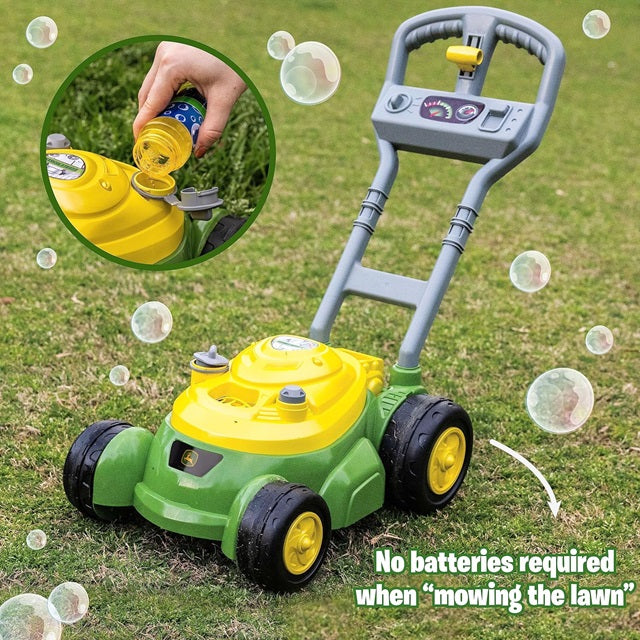 John Deere Bubble-N-Go Toy Push Lawn Mower