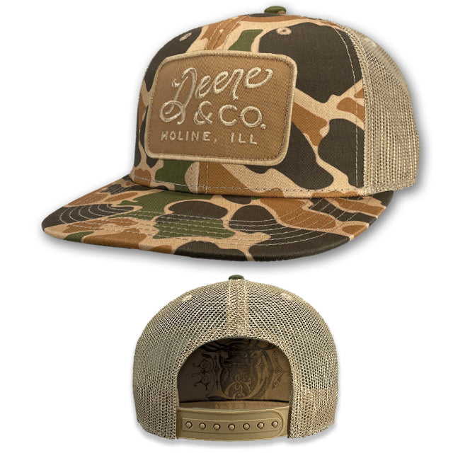 Men's John Deere Script Logo Wetlands Camo & Mesh Back Hat