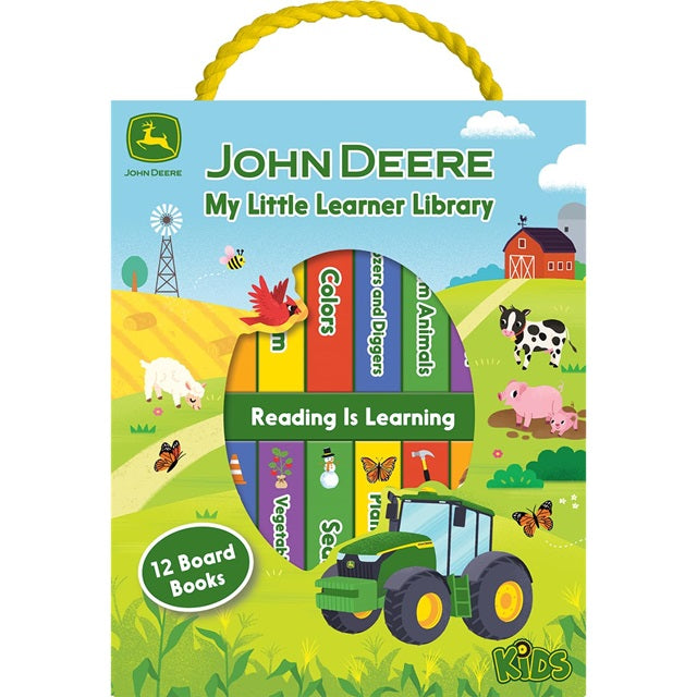 John Deere My Little Learner Library 12-Book Kids Board Book Set