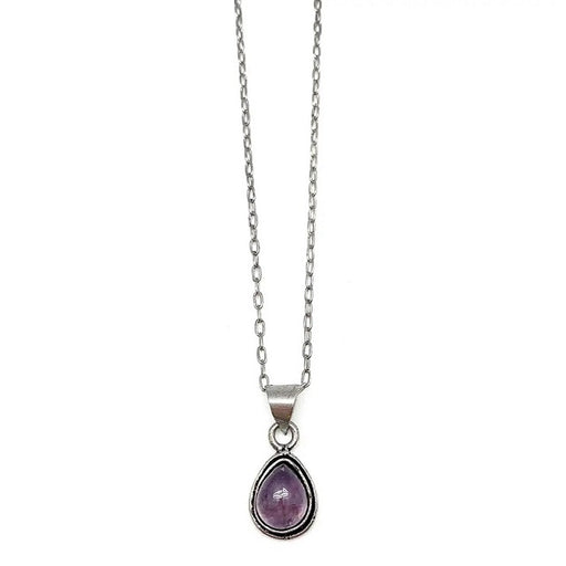 Kashi Semiprecious Small Stone Necklace - Amethyst P27AM