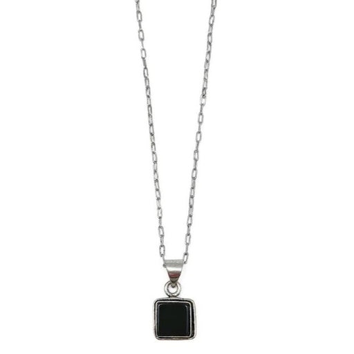 Kashi Semiprecious Small Stone Necklace - Black Onyx P27BO