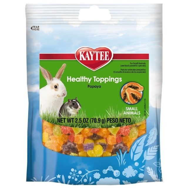 Kaytee Fiesta Healthy Toppings Papaya Treat for Small Animals, 2.5 oz.
