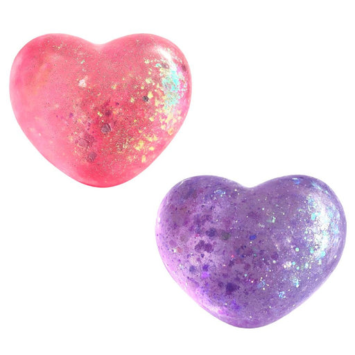 Sparkly Squishy Heart Sensory Toy, Assorted Colors