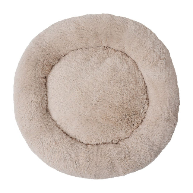 Dream Chaser Cuddle Donut Pet Bed, Khaki