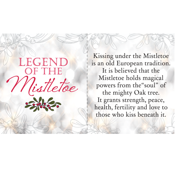 Kissing Krystals Mistletoe Winter Chickadee Ornament KK697