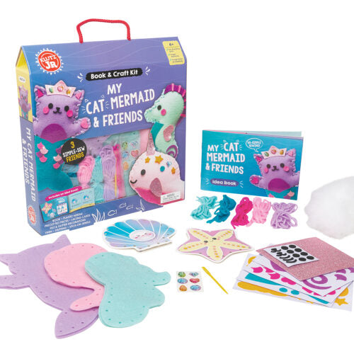 Klutz Jr. My Cat Mermaid & Friends Book & Sewing Craft Kit