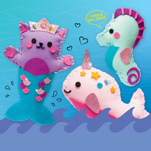 Klutz Jr. My Cat Mermaid & Friends Book & Sewing Craft Kit