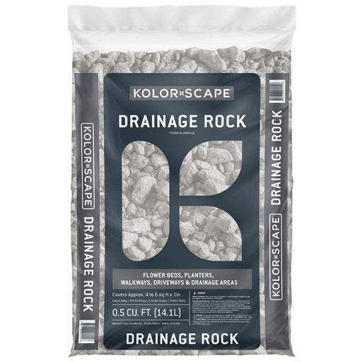 Kolorscape Gray Drainage Rock All-Purpose Stone, 0.5 Cu. Ft.