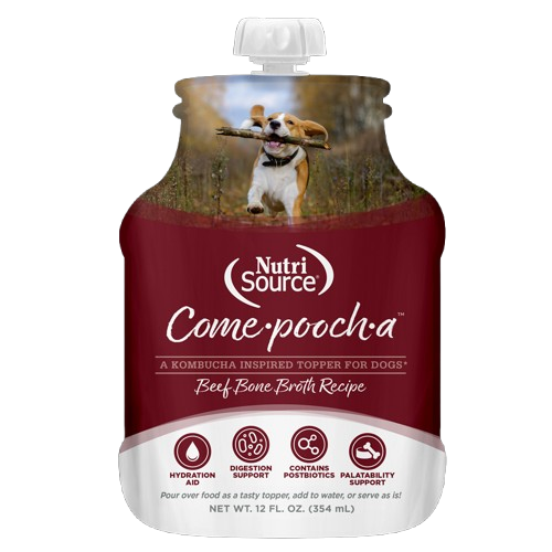 Nutrisource Dog Come·pooch·a Beef Bone Broth 12oz
