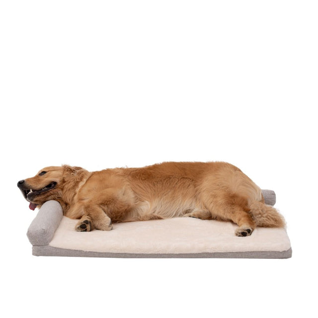 Orthopedic Lounger Dog Bed, Khaki