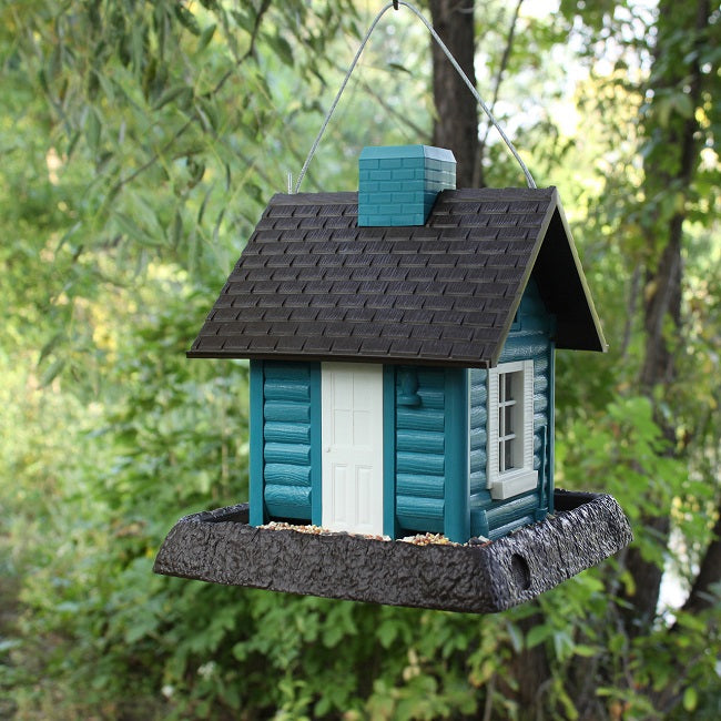 Village Collection Lakeside Cabin Birdfeeder