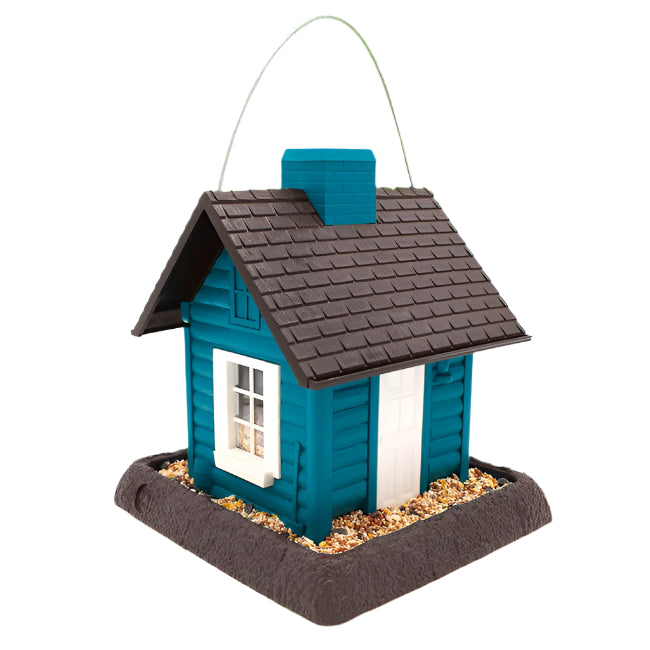 Village Collection Lakeside Cabin Birdfeeder