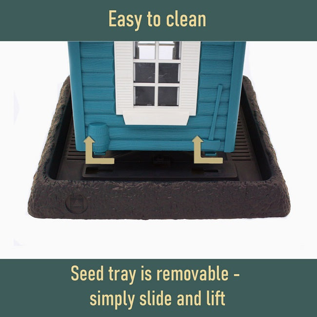 Village Collection Lakeside Cabin Birdfeeder