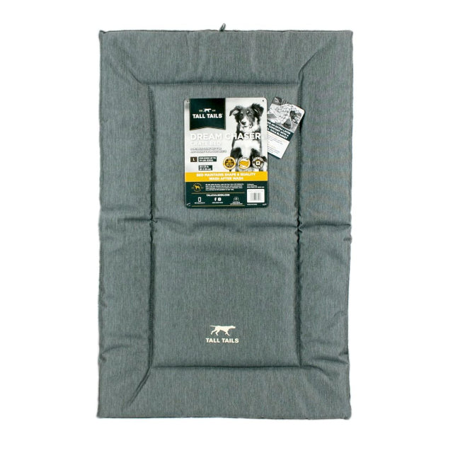 Dream Chaser Classic Dog Crate Mat Bed, Charcoal