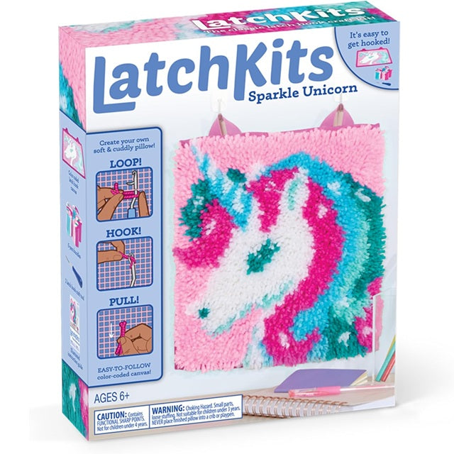 LatchKits™ Sparkle Unicorn Latch Hook Kit