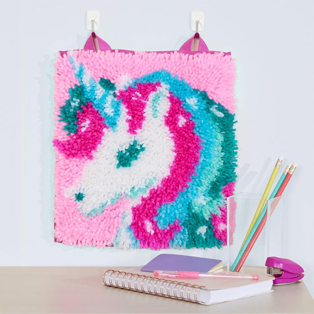 LatchKits™ Sparkle Unicorn Latch Hook Kit