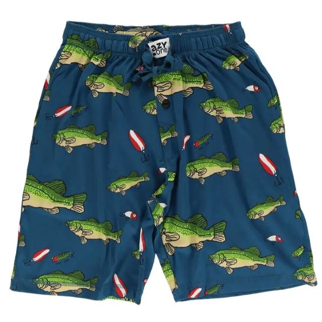 LazyOne Bash Fish Men's Pajama Shorts