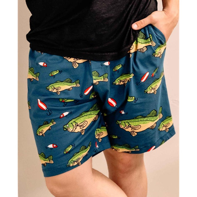 LazyOne Bash Fish Men's Pajama Shorts