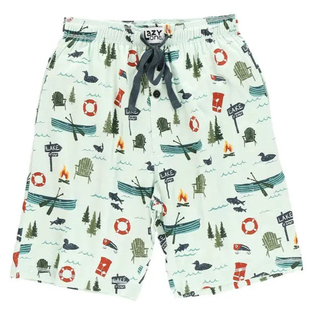 LazyOne Lake It Easy Men's Pajama Shorts