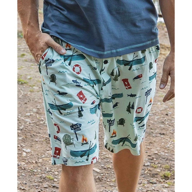 LazyOne Lake It Easy Men's Pajama Shorts