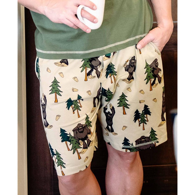 LazyOne Sasquatch Men's Pajama Shorts