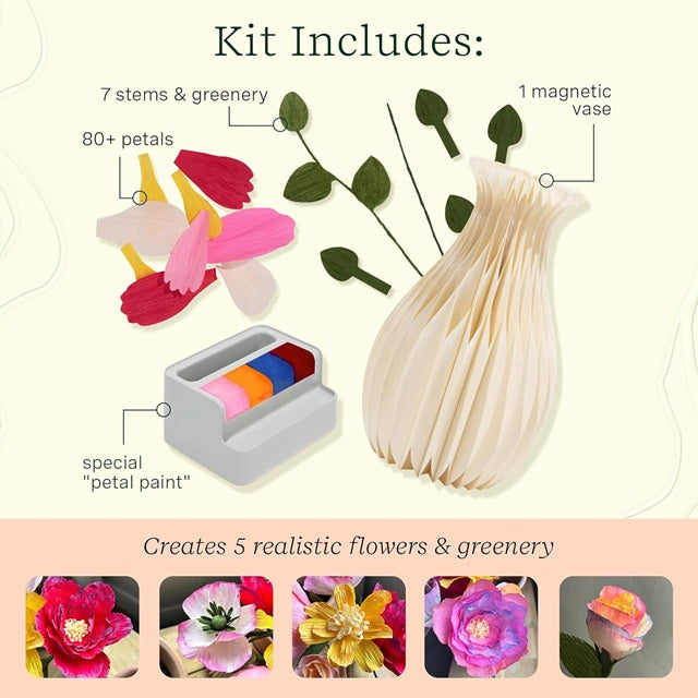 Lifelines FlowCrafts Paper Flower Bouquet Meditative Craft Kit
