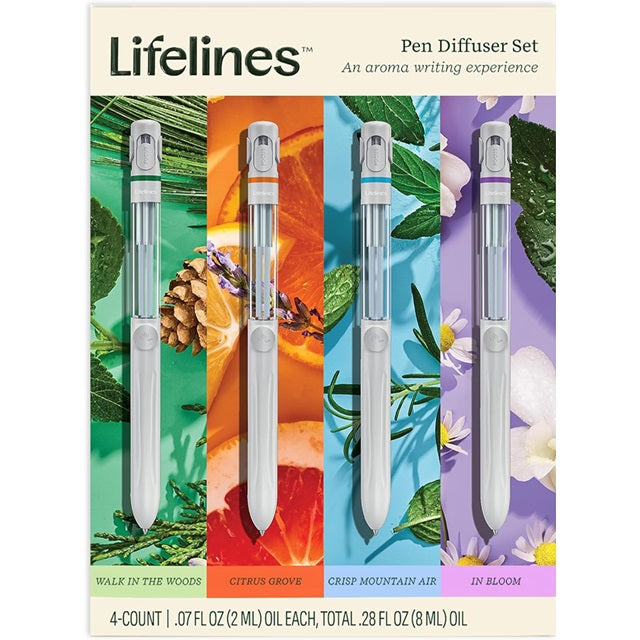 Lifelines Pen Diffuser Set, Assorted 4-Pack