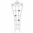 Living Accents 72 in. H Black Steel Trellis