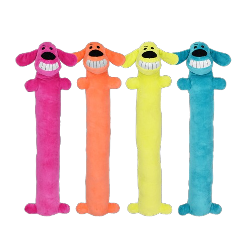Loofa Dog Pet Toy- Large, Assorted Colors