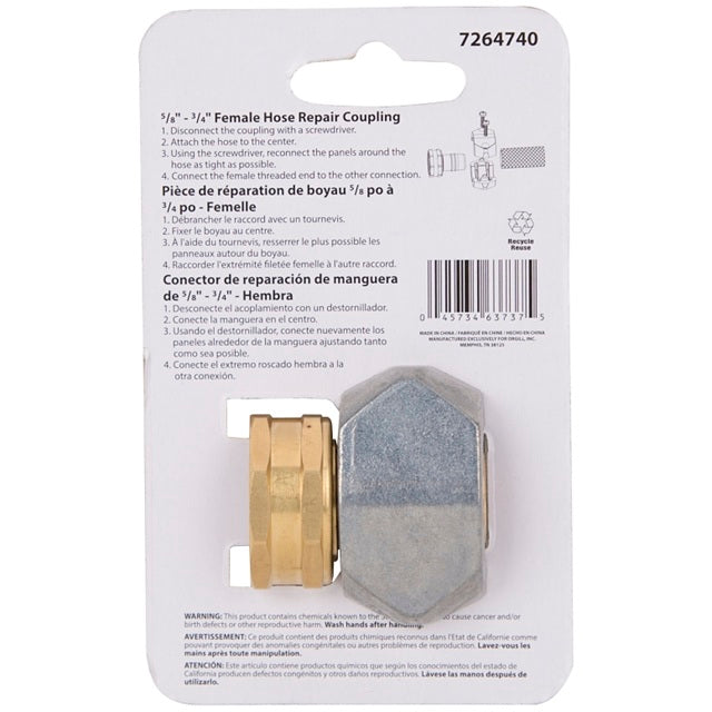 Landscapers Select 5/8 in to 3/4 in Female Metal Hose Mender