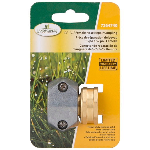 Landscapers Select 5/8 in to 3/4 in Female Metal Hose Mender