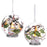Luxury Lite Glass LED Candle Chickadee Ornament LLX1370, Assorted