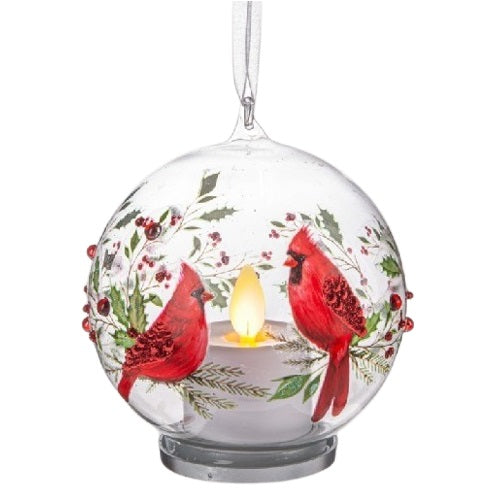 Luxury Lite LED Candle Cardinal Ornament LLX1369, Assorted