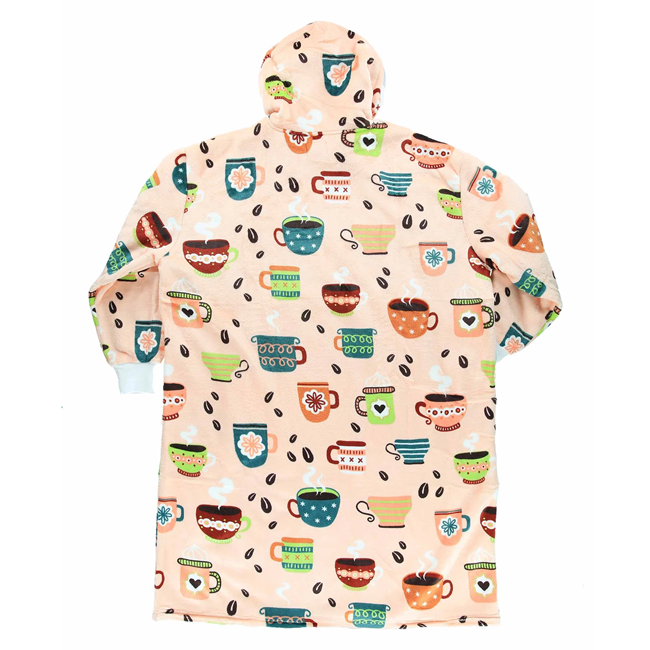 Blanket Hoodie Coffee Club – Oversized Wearable Blanket