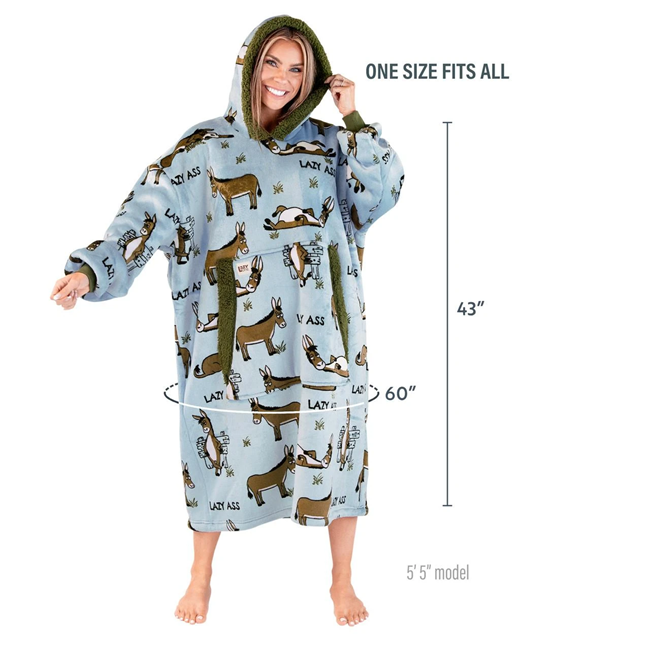 Blanket Hoodie Lazy Ass–Oversized Wearable Blanket