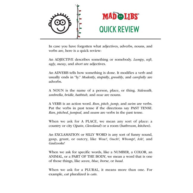 Mad Libs Christmas Fun, Deluxe Stocking Stuffer Edition