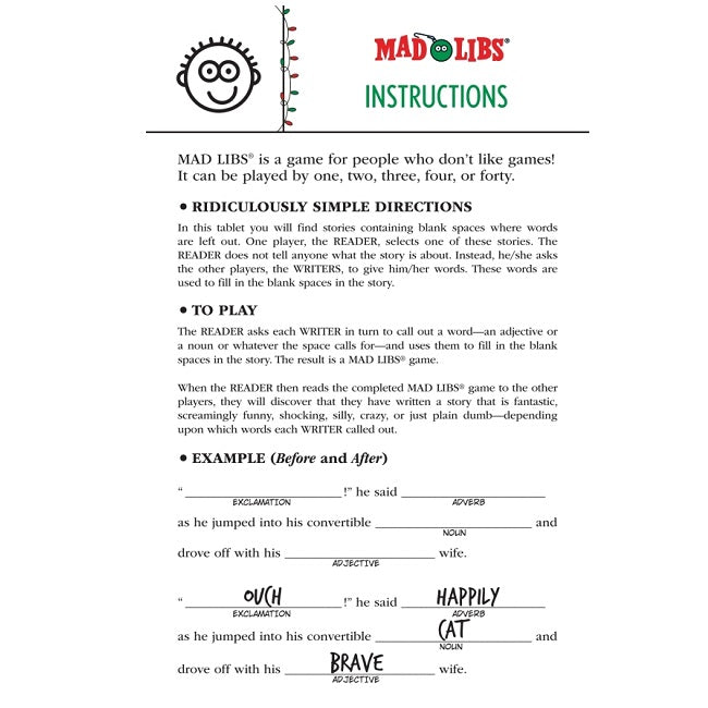 Mad Libs Christmas Fun, Deluxe Stocking Stuffer Edition