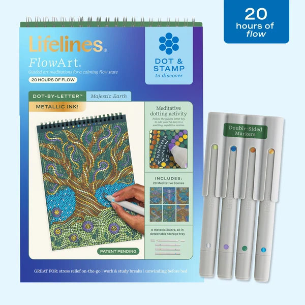 Lifelines FlowArt® Dot-By-Letter Majestic Earth