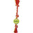 Mammoth Flossy Chews Color Rope Bone with Tennis Ball- Mini Multi-Color