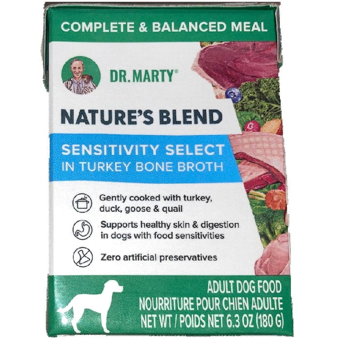 Nature’s Blend – Sensitivity Select – in Turkey Bone Broth Adult Dog Food, Case of 12 - 6.3 oz Cartons