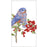 Winter Bluebird Printed Tea Towel