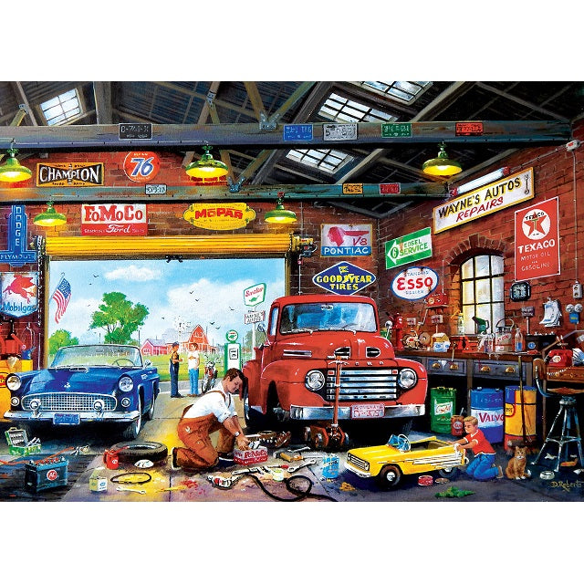 MasterPieces Childhood Dreams Wayne's Garage 1000 Piece Jigsaw Puzzle