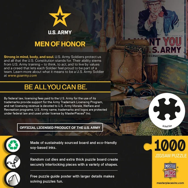 MasterPieces U.S. Army - Men of Honor 1000 Piece Puzzle