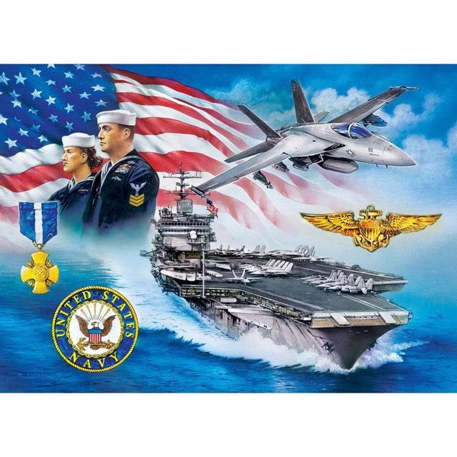 MasterPieces America's Navy - Anchors Away 1000 Piece Puzzle