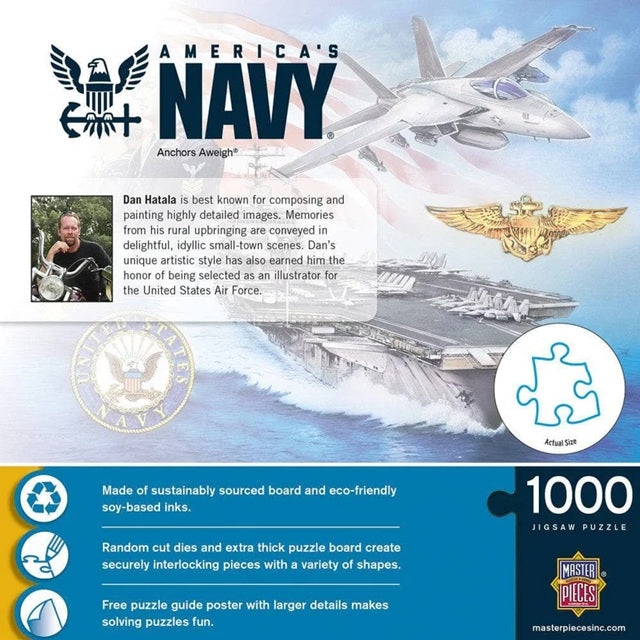 MasterPieces America's Navy - Anchors Away 1000 Piece Puzzle