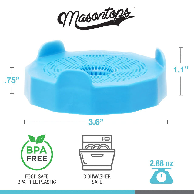 Bean Screen Sprouting Lids for Wide Mouth Mason Jars 2-Pack