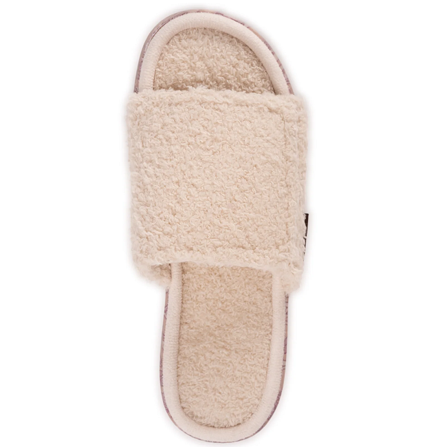 MUK LUKS Women's Acacia Slipper, Natural/Cream